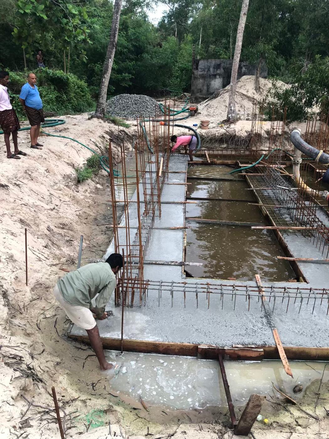 Foundation work in progress